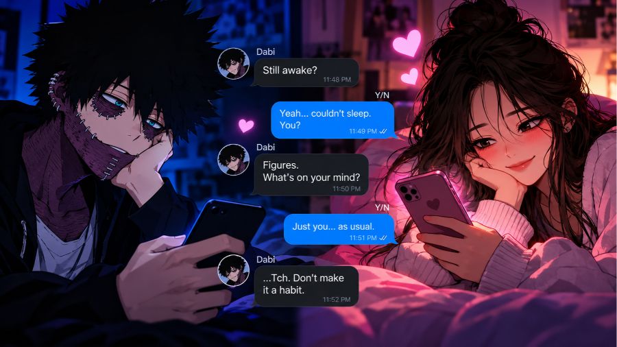 Dabi x Reader Texts: Romantic Chats, Fanfiction, and Popular Story Ideas Dabi x Reader Texts